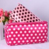 pink white dot women fashion cosmetic bag
