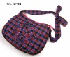 plaid sling bag for children