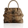 plain bundle style python pattern PU handbag 2012