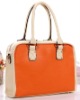 plain double handle high-end PU handbag 2012