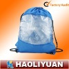 plain drawstring backpack with clear pvc