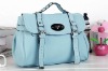 plain practical bundle textured PU handbag 2012
