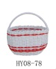 plastic PE hand woven basket