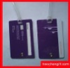 plastic bank card shape luggage tag