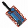 plastic luggage tag