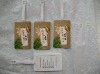plastic luggage tag