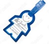 plastic luggage tag