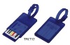 plastic luggage tag with sewing kit