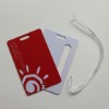 plastic travel tag