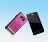 plating hard cover for samsung galaxy S2 with back sticker