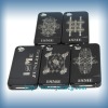 plating&laser rtching cellphone case for iphone 4g