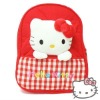 plush Children girl backpack,red plush backpack