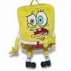 plush lovely spongebob backpack kids love anime school bags