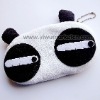 plush panda coin purse