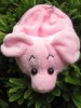 plush pig coin purse,animal coin purse,lanyard coin purse,knitted coin purse