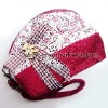 plush purse with diamond