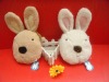 plush rabbit shape coin bag