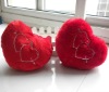 plush red heart shape cd holder bag