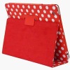 polka dot PU leather stand case cover For ipad 2