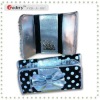 polka dot compact key wallet