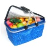 polyester cooler bag with basket