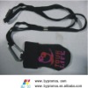 polyester material double layers mobile holder with imprint logo
