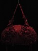 polyester satin flowers shulder bag