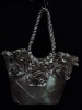 polyester satin girl shoulder bag