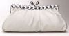 polyester satin set gems clutch handbag