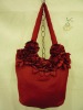 polyester satin shoping handbag