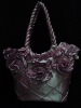 polyester satin women shoulder bag