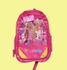 polyester school backpack with lovely cartoon