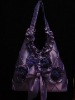 polyester soft satin shoulder bag