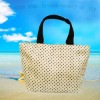 polyster lady bag with dots in fashion