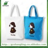 popular canvas cotton tote bags with zipper and inside pocket