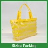 popular clear handle pvc shoulder bag