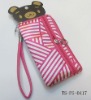 popular girls purse/pink printing