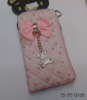 popular pink purse with butterfly