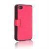 popular side open leather case for iPhone4/4S