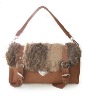 popular style hot sell fur handbag