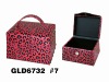 portable cosmetic box with satin inside