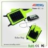 portable green portable waterproof solar bag charger