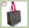 pp woven material camping bag with opp film lamination