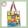 pp woven material fashion shopping bag with opp film lamination