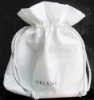 practical gift white drawstring pouch