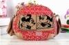 pretty cartoon pattern canvas handbag 2012