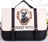 pretty double bundle cartoon pattern PU handbag 2012