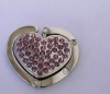 pretty heart shape  bag hanger hook