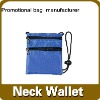 pretty nylon neck wallet for children