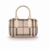 pretty plaid handle long strap handbag 2012